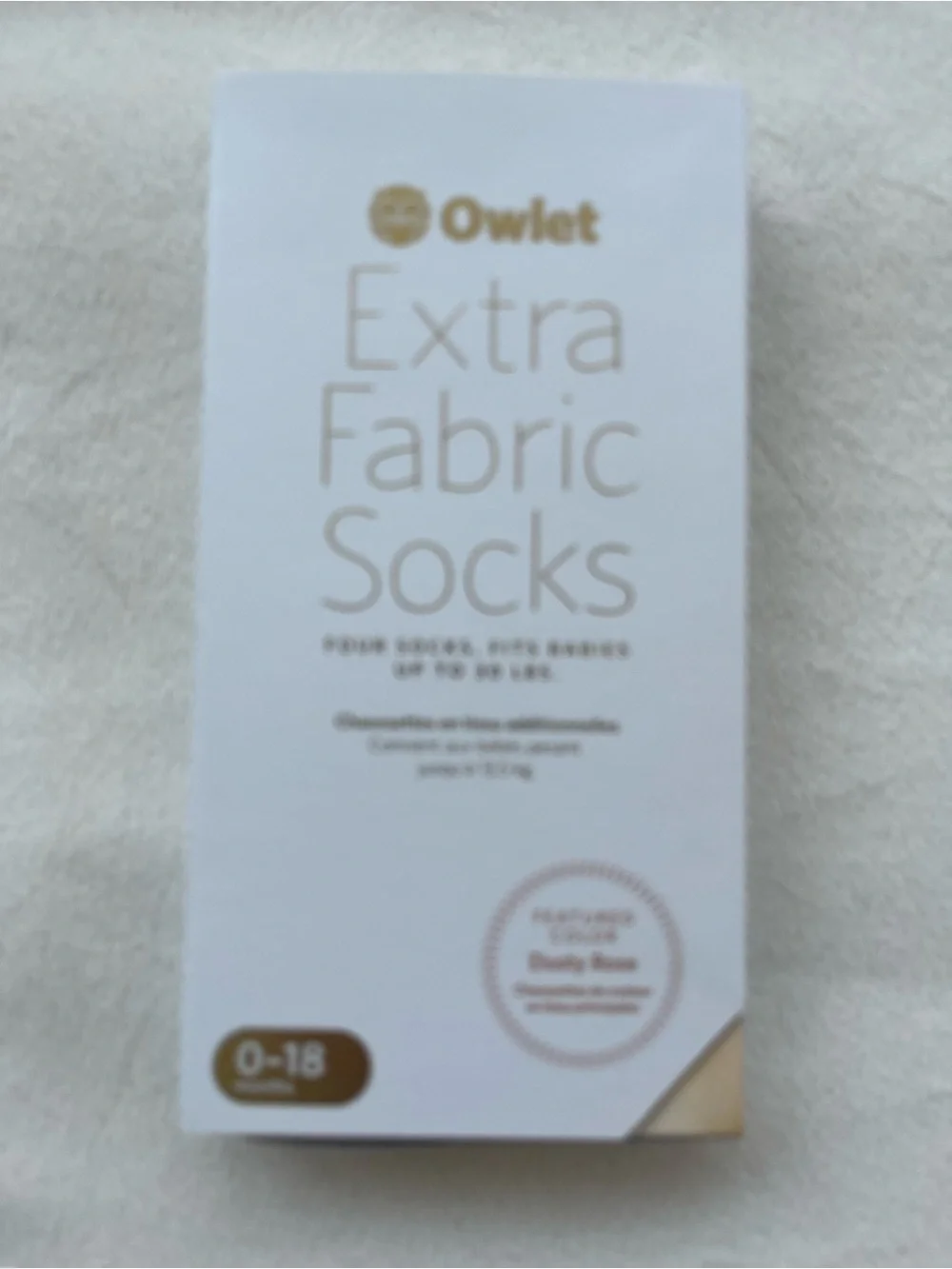 Owlet Extra Fabric Socks - Dusty Rose